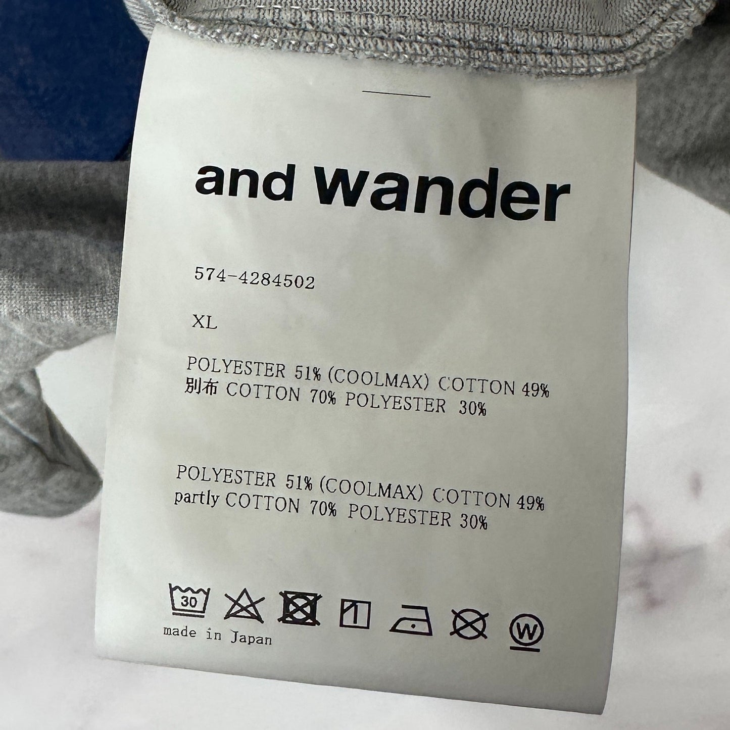 Hidden NY x And Wander Grey Fuji Pocket Tee