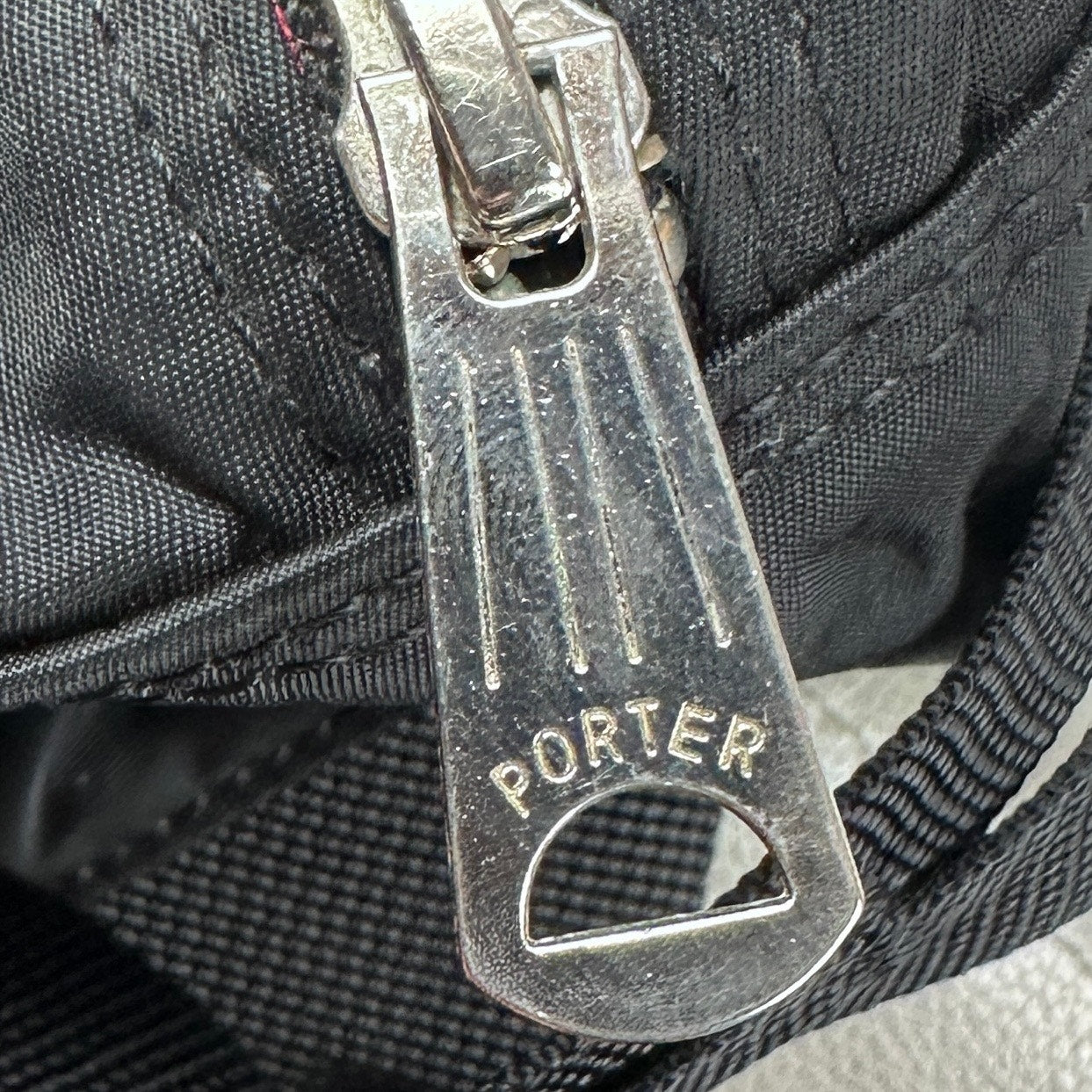 Porter Yoshida & Co. Black/Red Tanker Bag