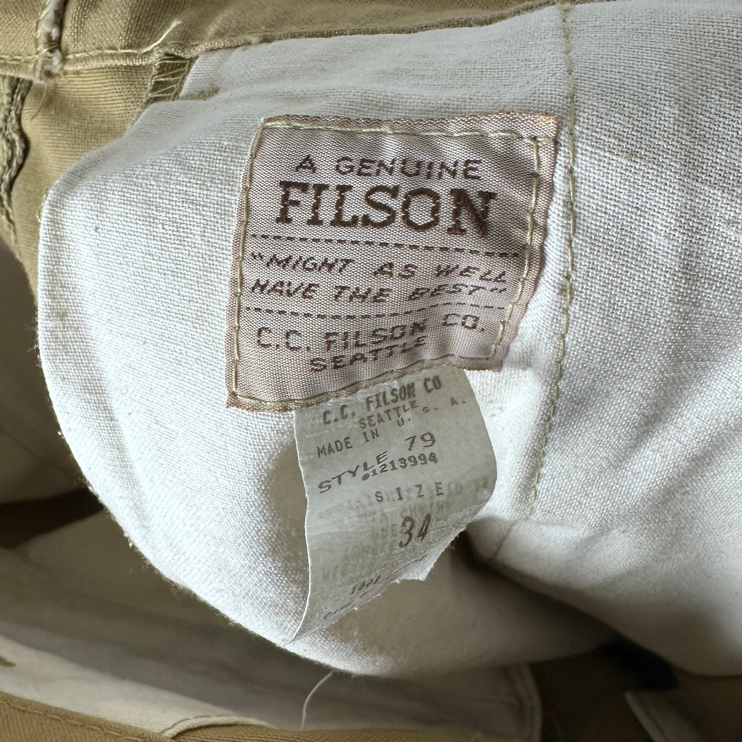 Vintage Filson Tin Cloth Hunting Pants & Suspenders