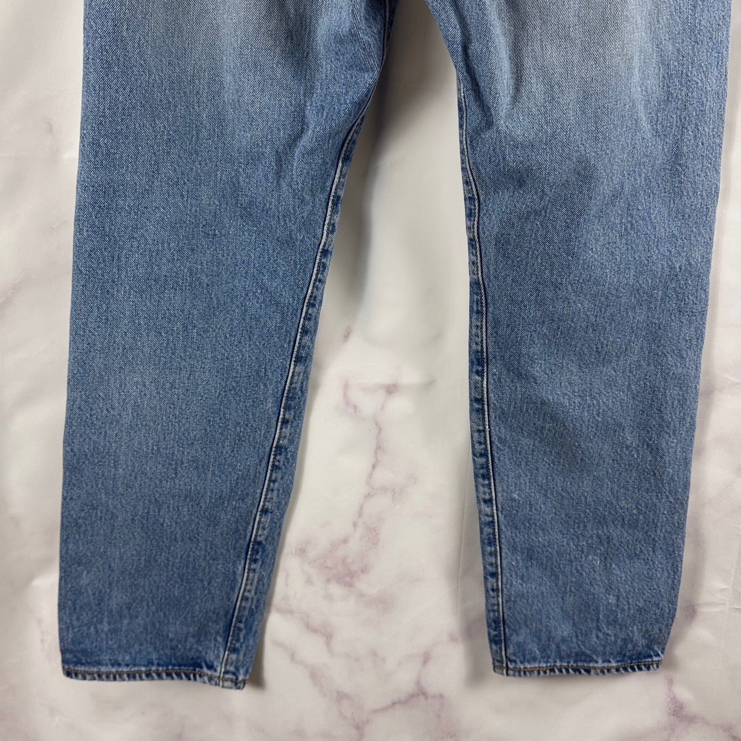 Levi's 501 Light Wash Distressed Denim Jeans