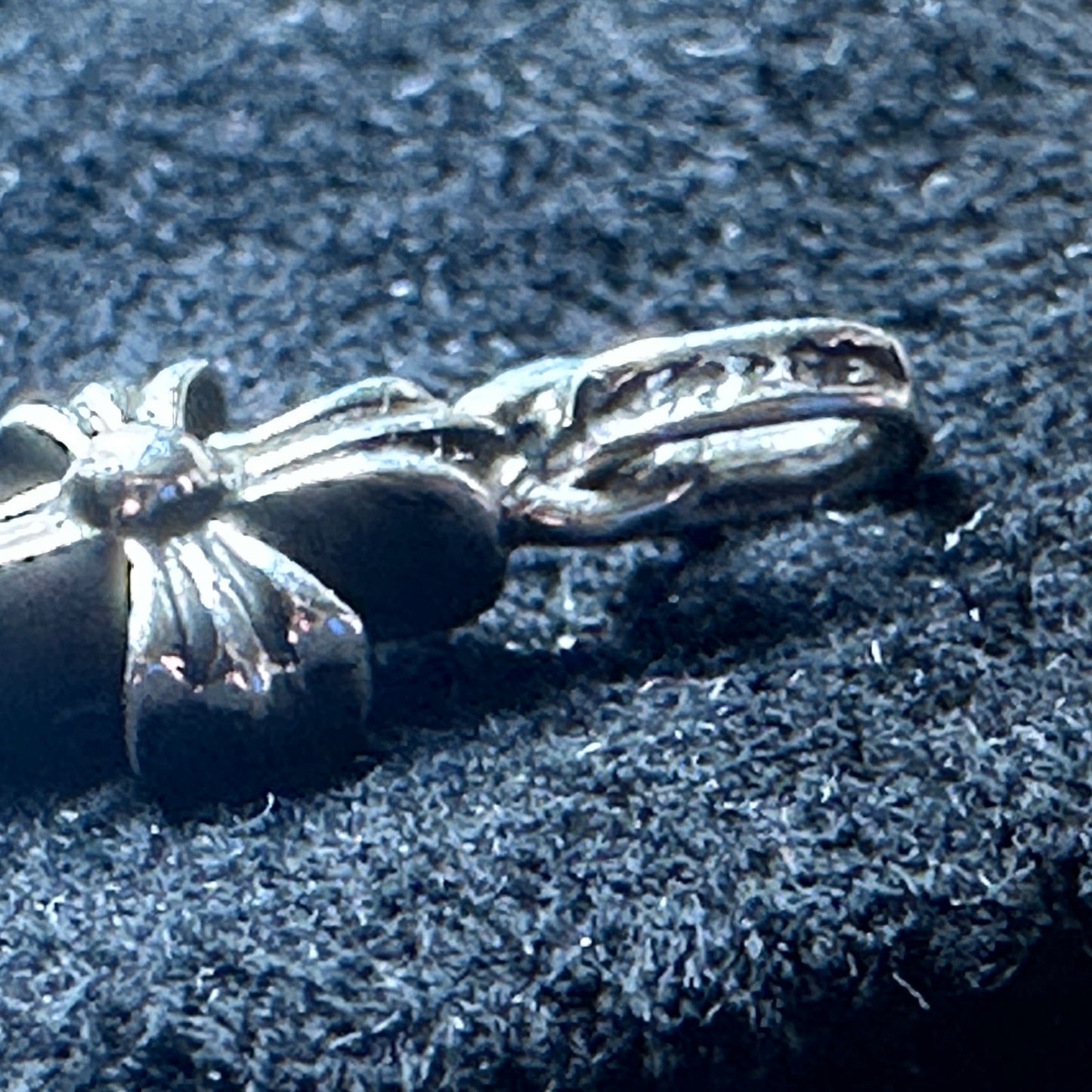 Chrome Hearts Tiny Baby Fat Silver Cross Pendant