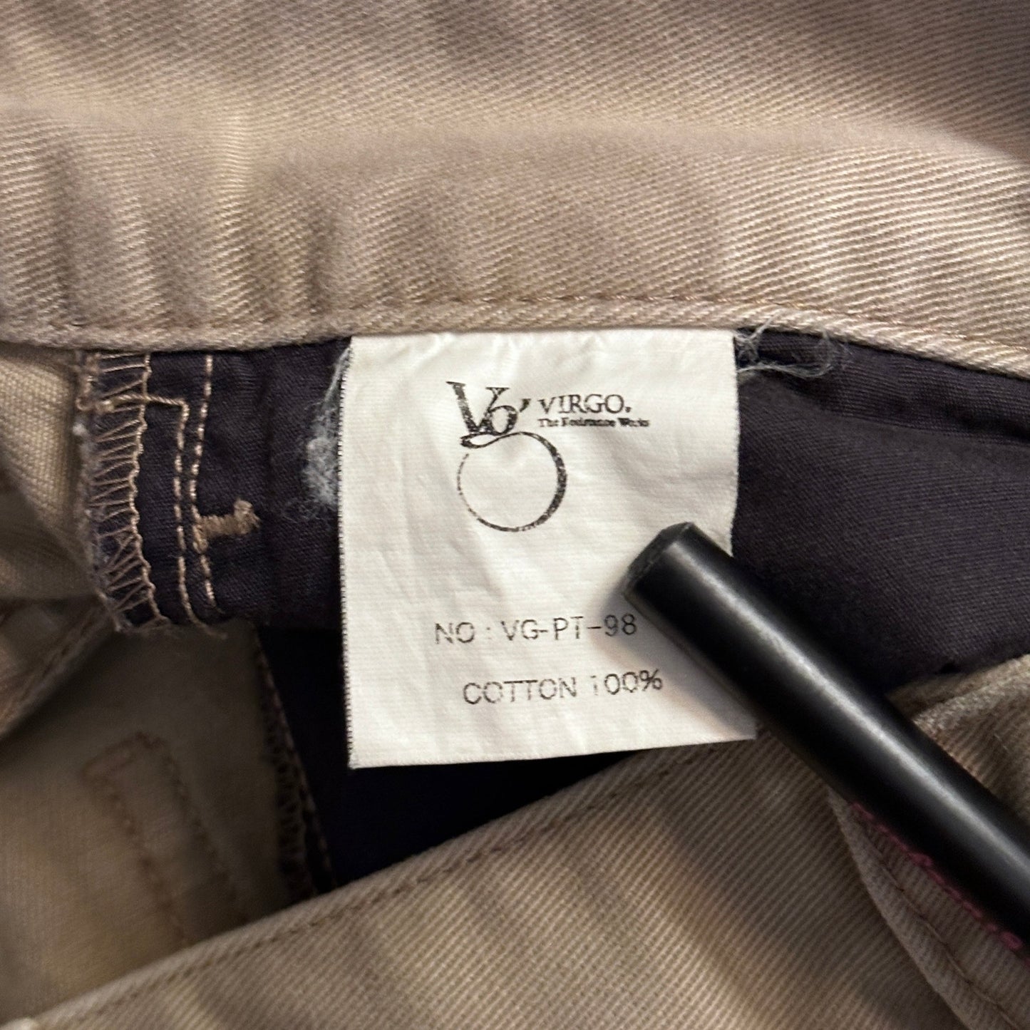 Virgo Rebel Army Repaired Khaki Pants