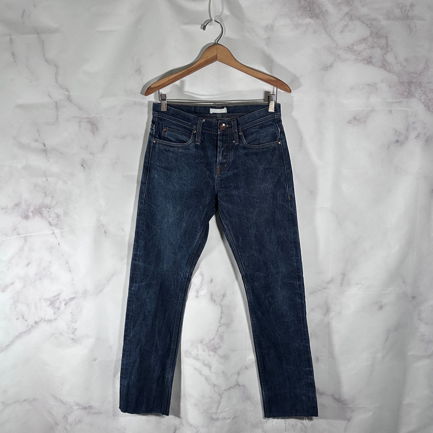 Unbranded Brand UB101 Skinny 14.5oz Indigo Selvedge Denim