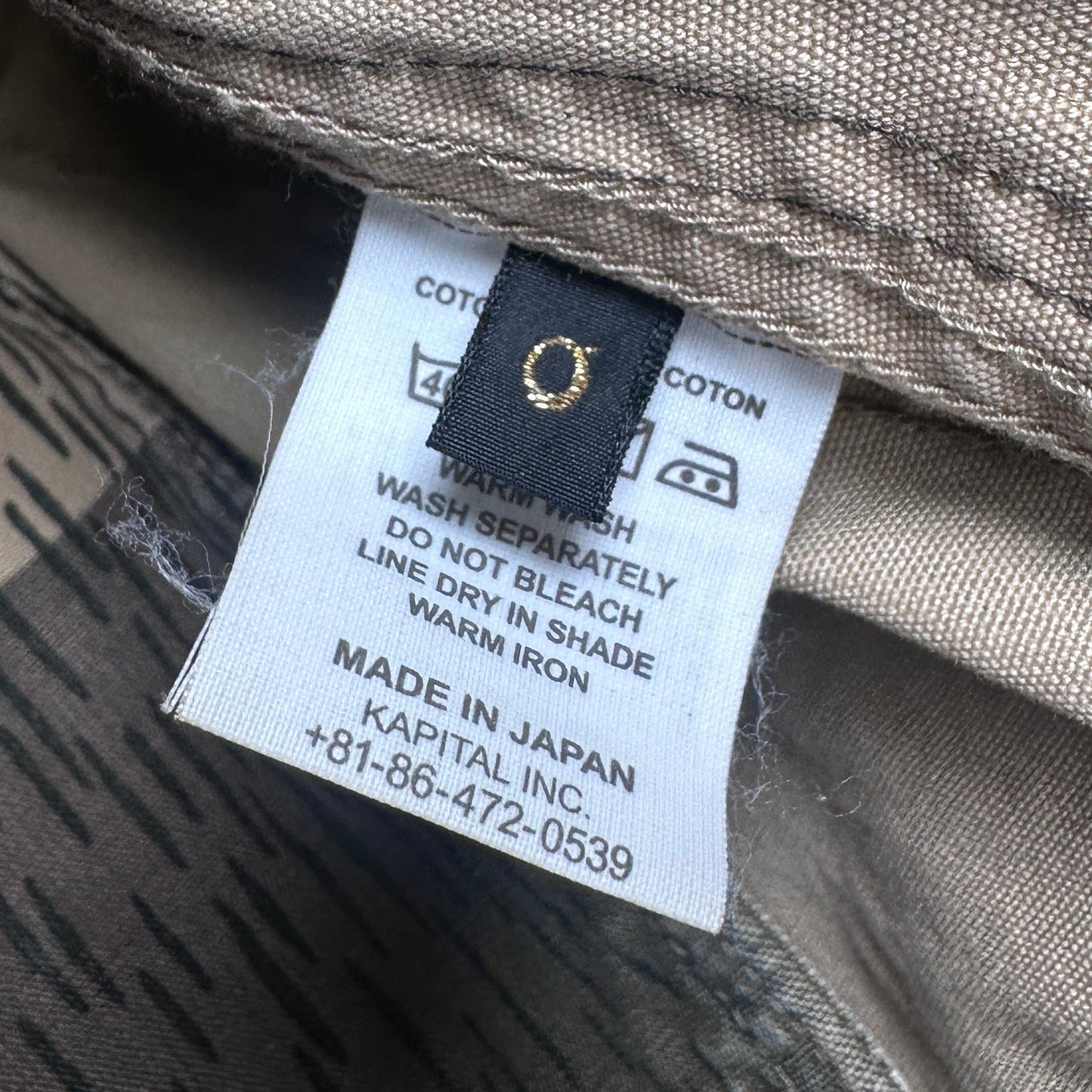 Kapital Military-Style Rain Camo Belted Parka