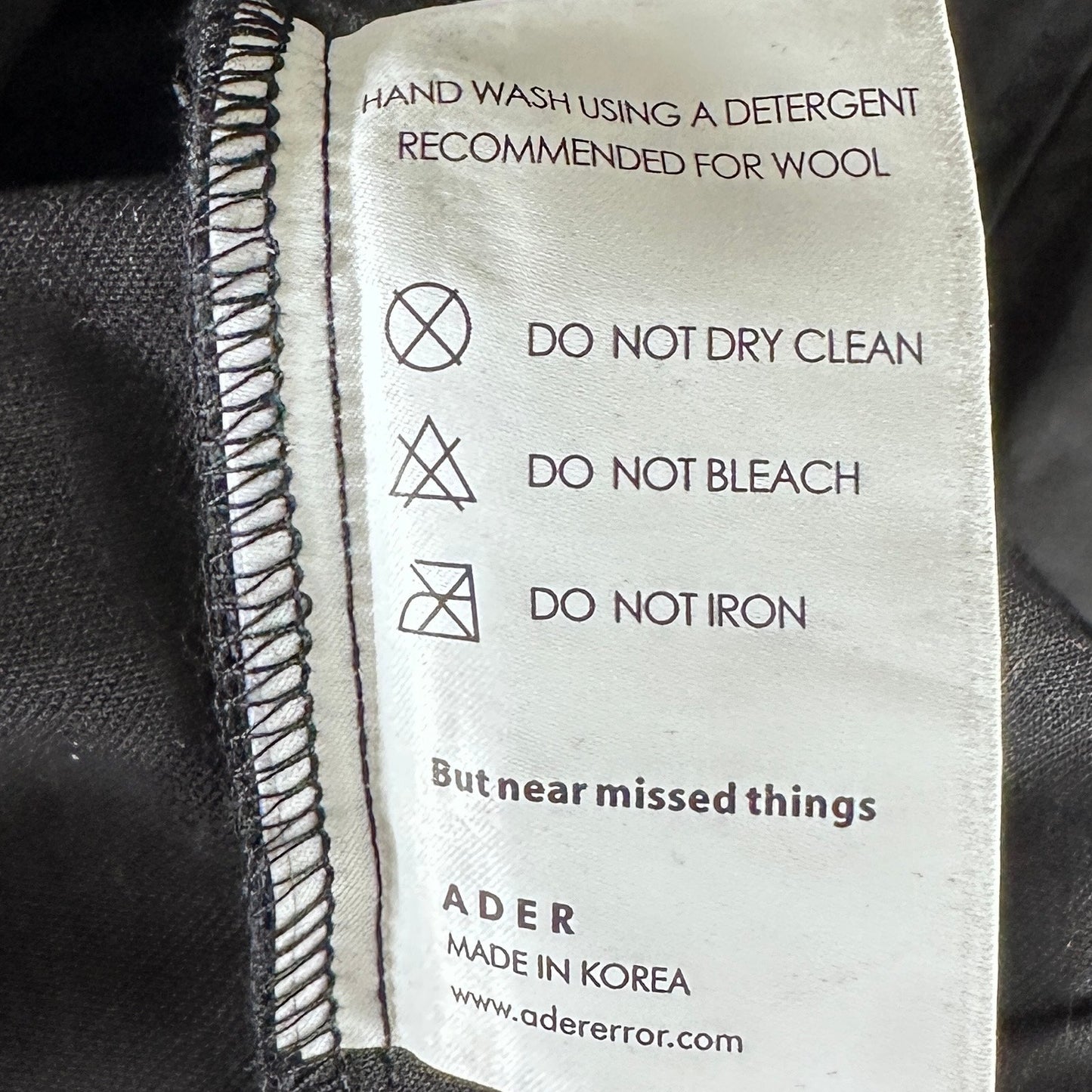 Ader Error F/W19 Black Cropped Button-Up Shirt