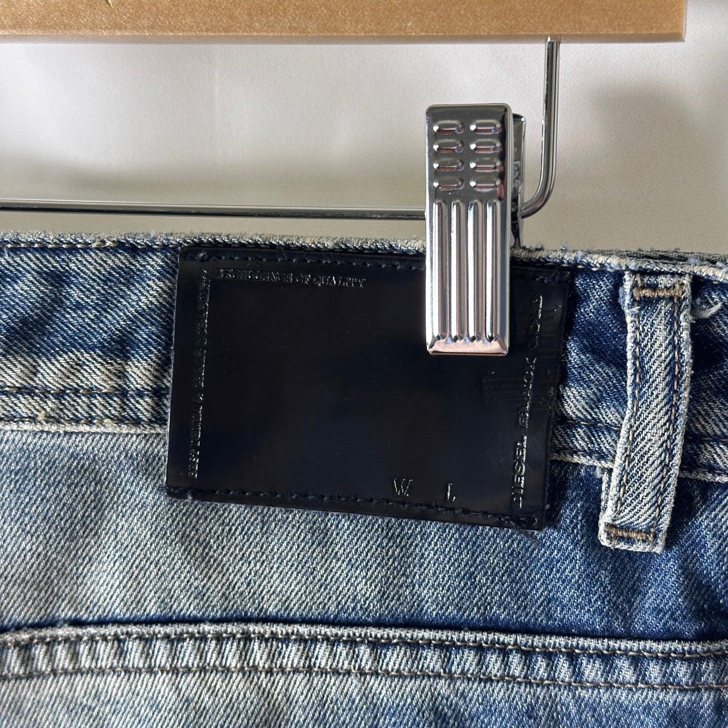 Diesel Black Gold Distressed Repaired Denim