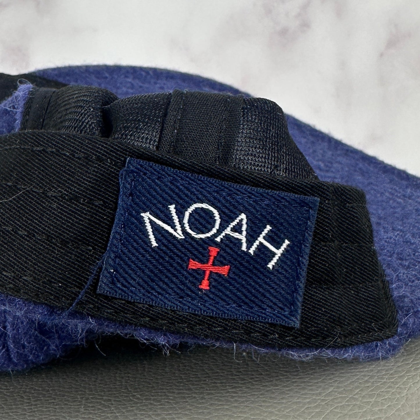 Noah F/W16 Blue Mohair Logo SnapBack