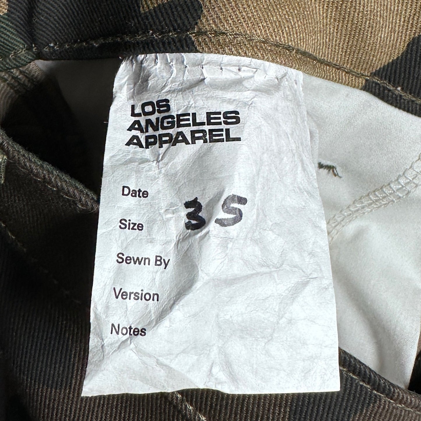 Los Angeles Apparel Camo Twill Work Pants