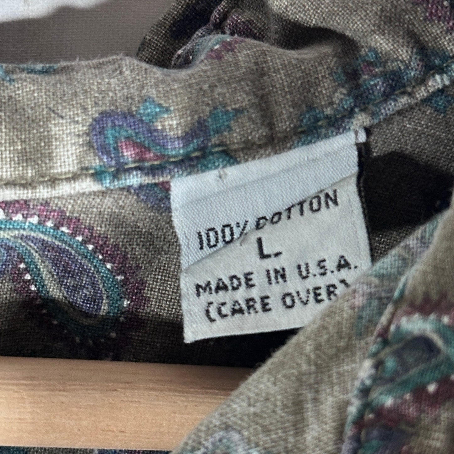 Vintage Green Paisley S/S Shirt