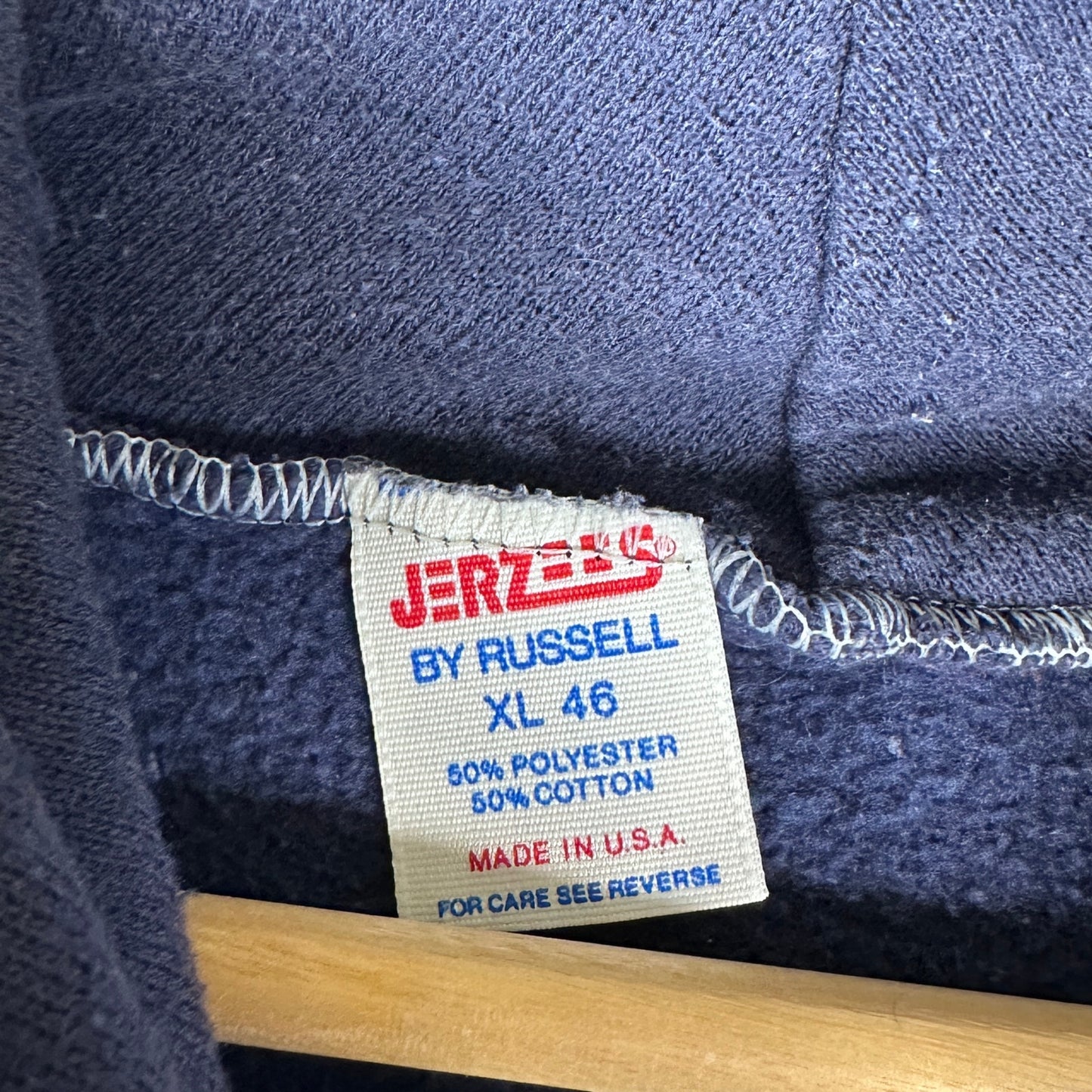 Vintage 80s Kure Beach NC Navy Graphic Hoodie