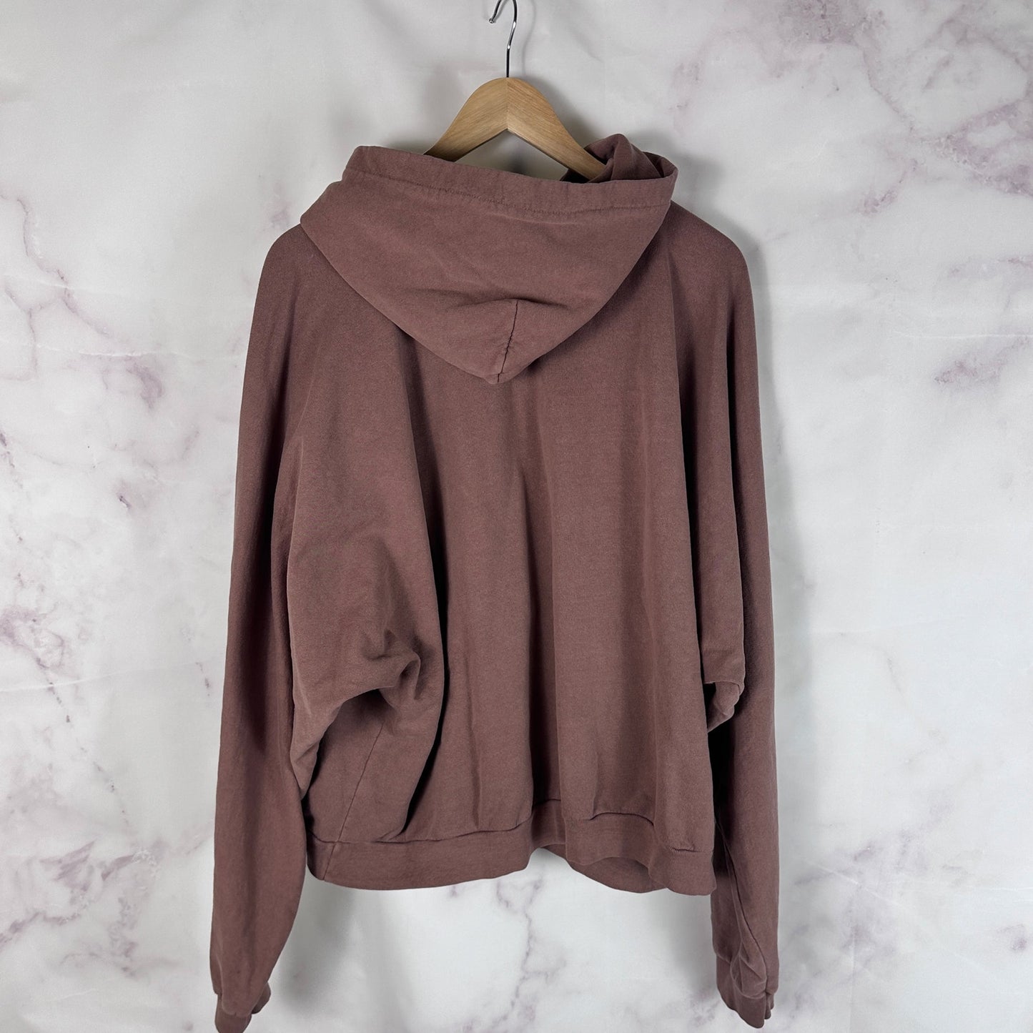 Los Angeles Apparel Mauve Oversized Wide Boxy Hoodie