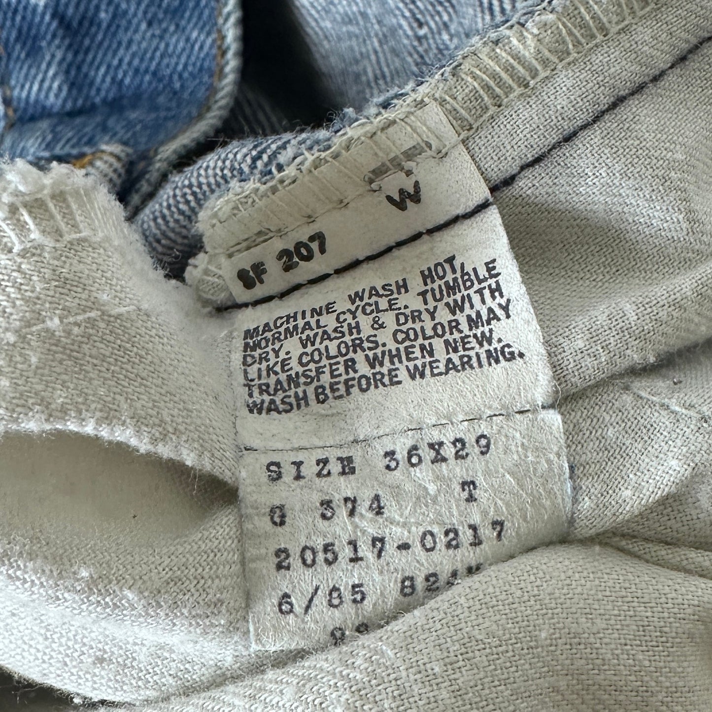Vintage Levi's 80s Orange Tab Straight Denim