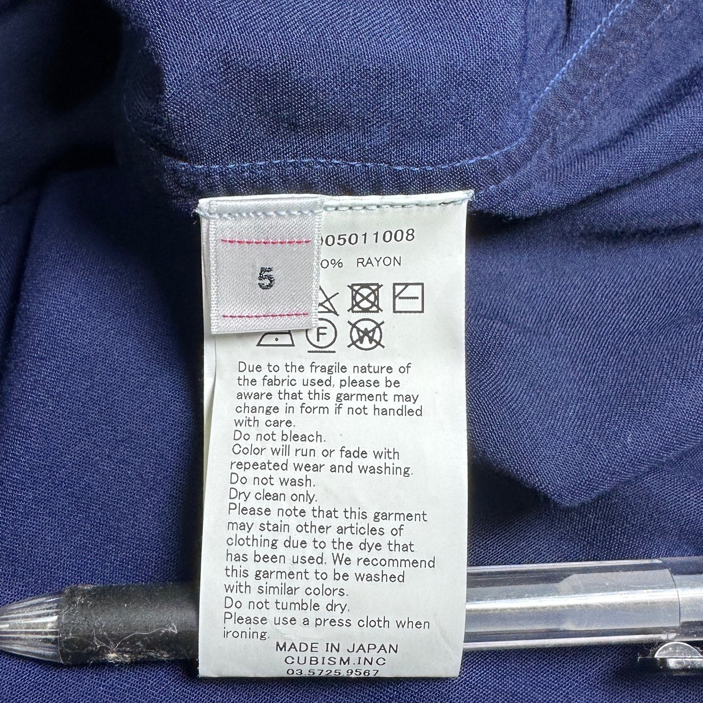 Visvim Indigo Camping Trailer Camp Collar Shirt