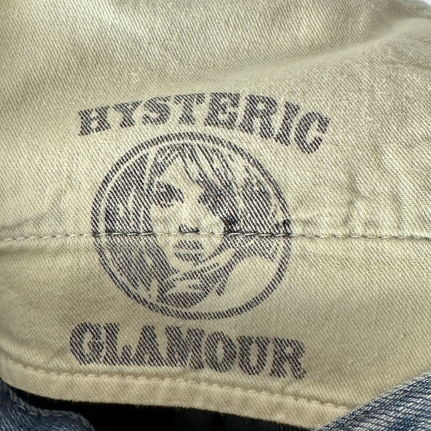 Hysteric Glamour Studded Faded Denim