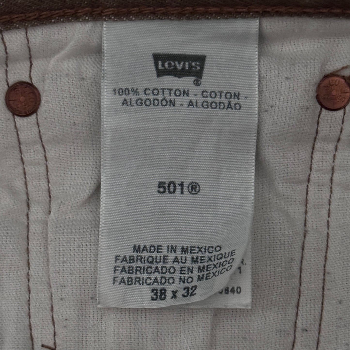 Levi’s 501 Vintage Brown Denim