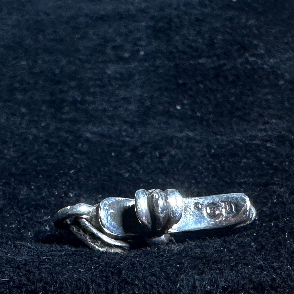 Chrome Hearts Tiny Baby Fat Silver Cross Pendant