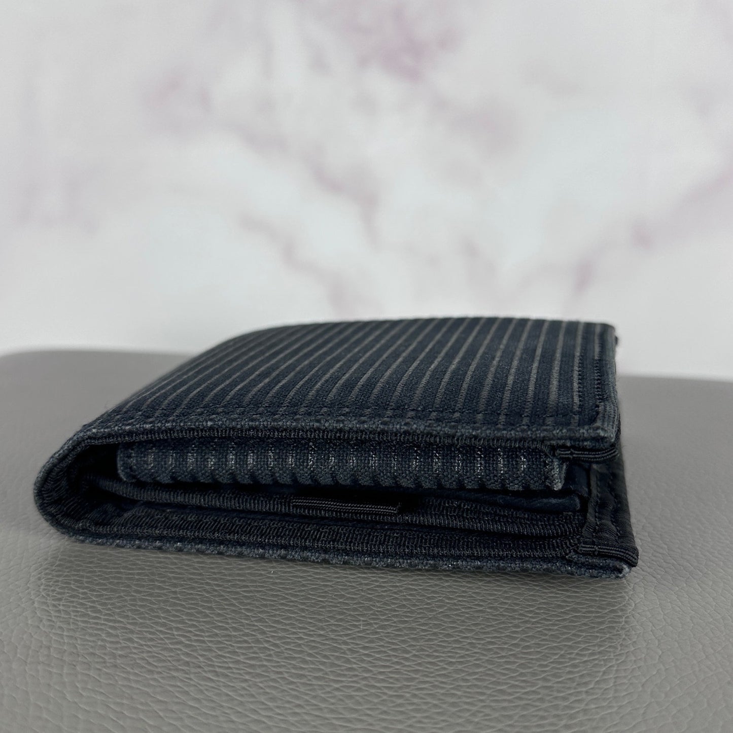 Porter Yoshida & Co. Striped Canvas Bifold Wallet