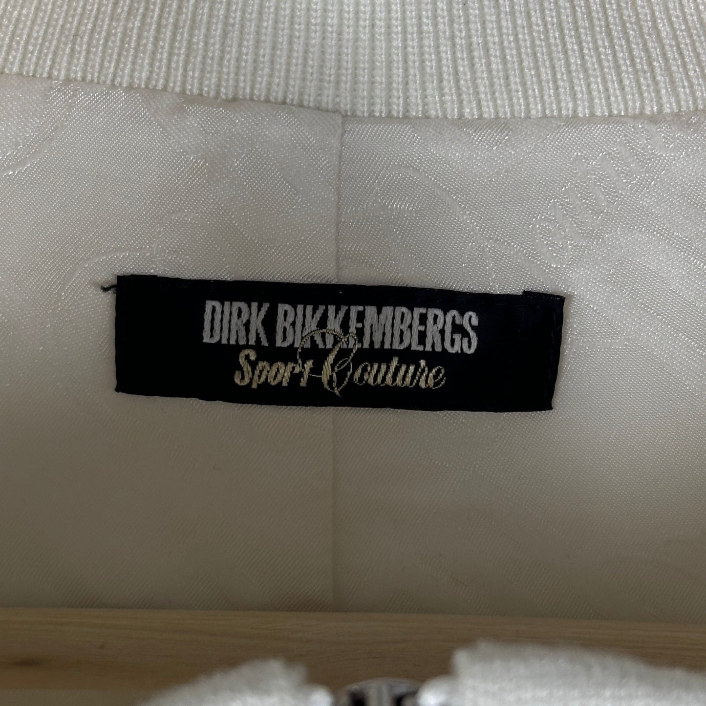 Dirk Bikkembergs S/S09 White Sports Couture Button Jacket