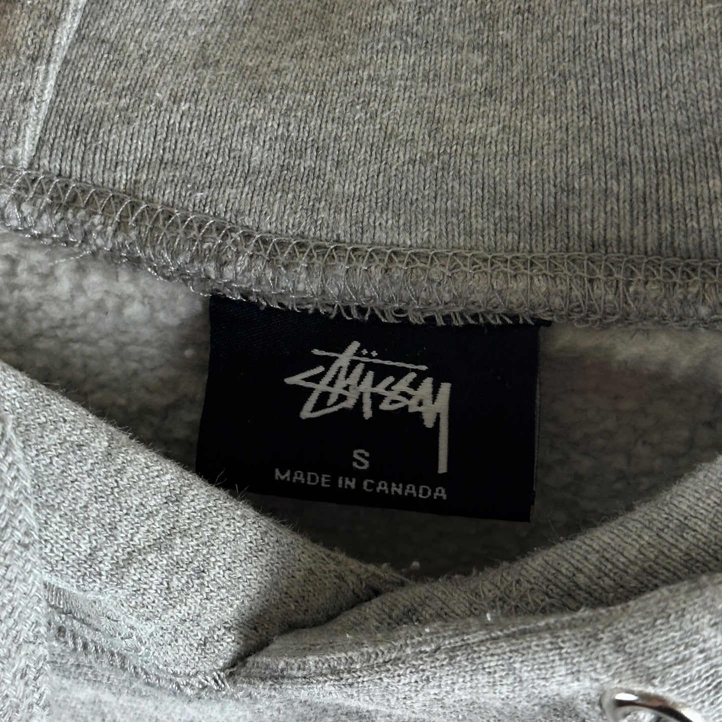 Stussy x Patta Grey Square Heavyweight Hoodie