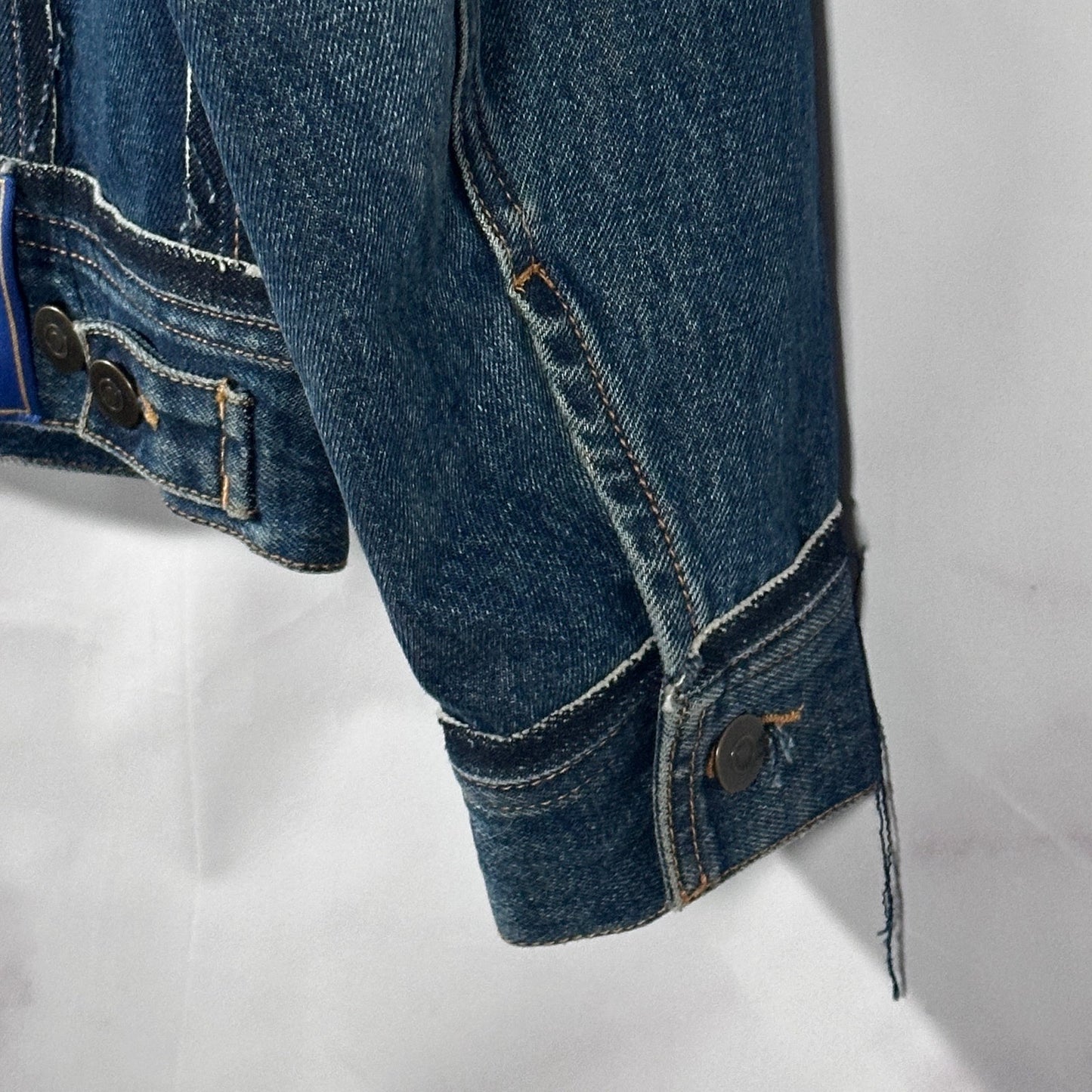 Maison Margiela x Pendleton Layered Distressed Denim Trucker Jacket