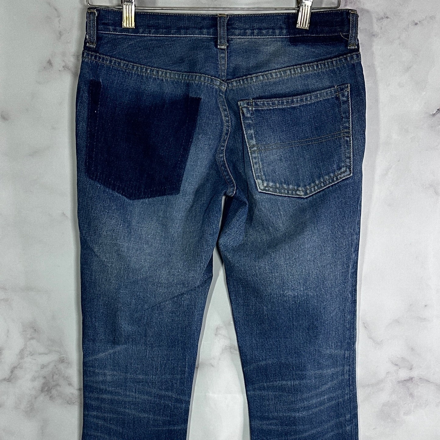 Undercover A/W01 Distressed Blue Bolt Denim