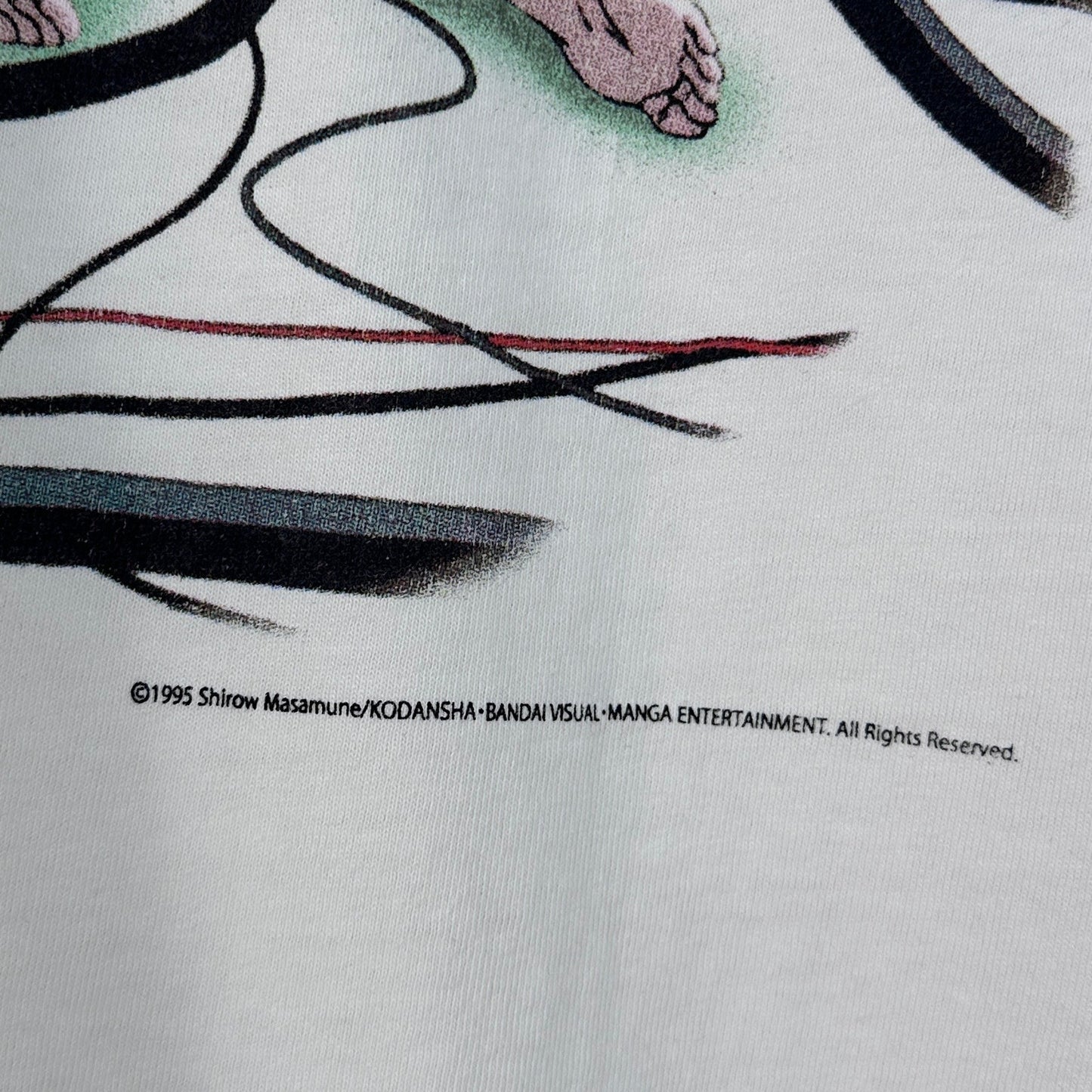 Saint Michael x Ghost in the Shell White Graphic Tee