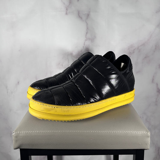 Rick Owens DRKSHDW Black Puffer Slip Ramone