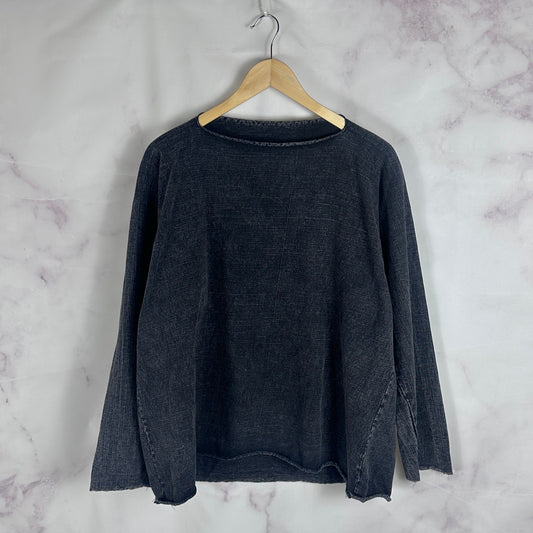Yeezy Acid Wash Black Box Longsleeve Shirt