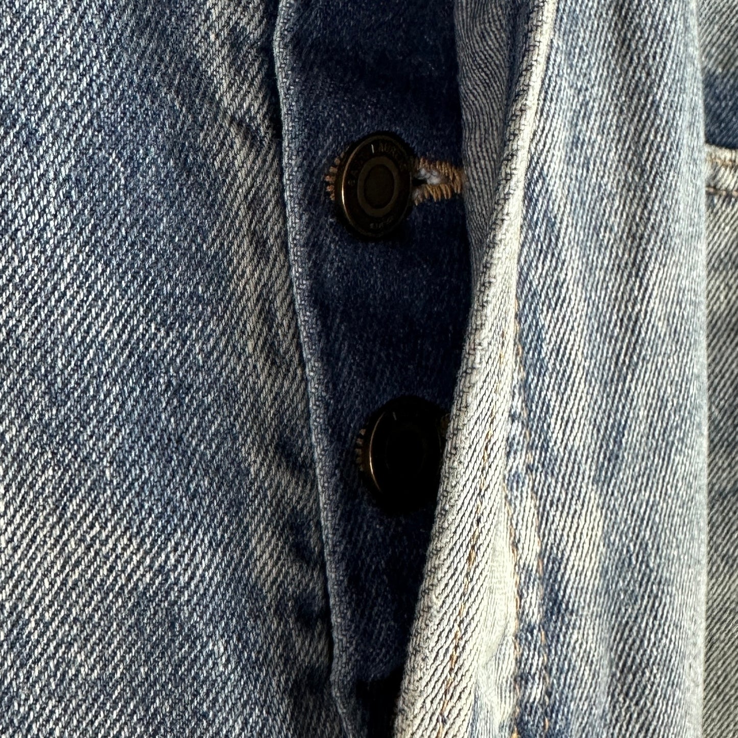 Saint Laurent Paris D23 Straight Destroyed Denim