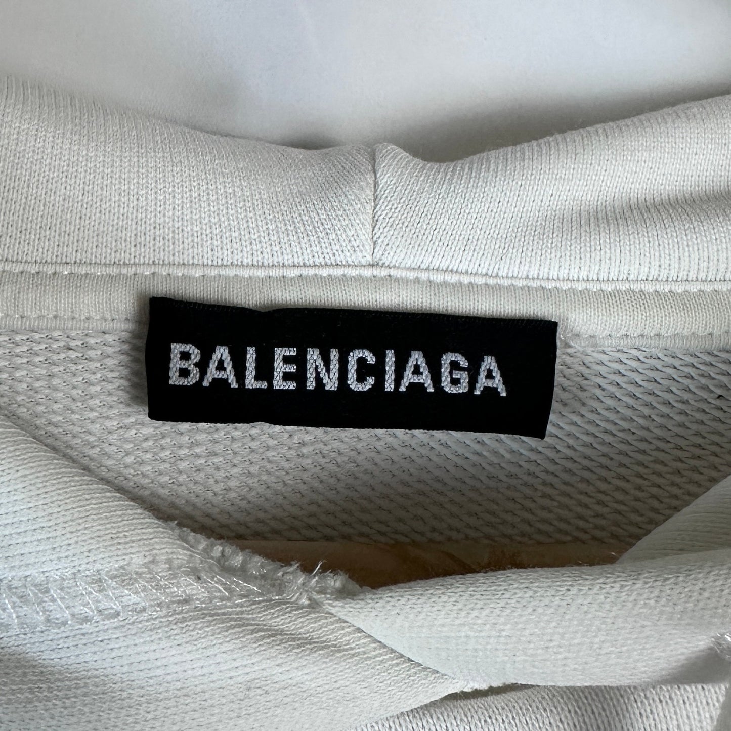 Balenciaga Rainbow Crest White Hoodie