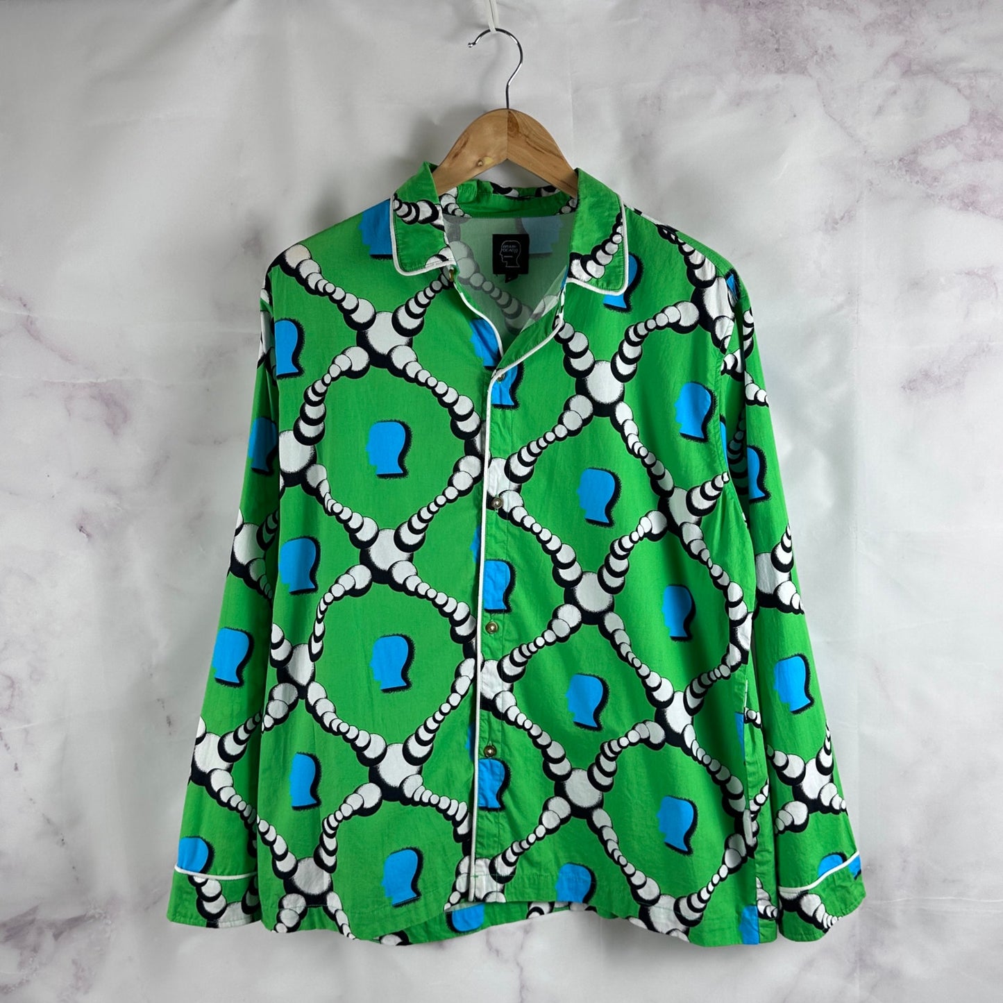 Brain Dead Green Bubble Pajama Shirt