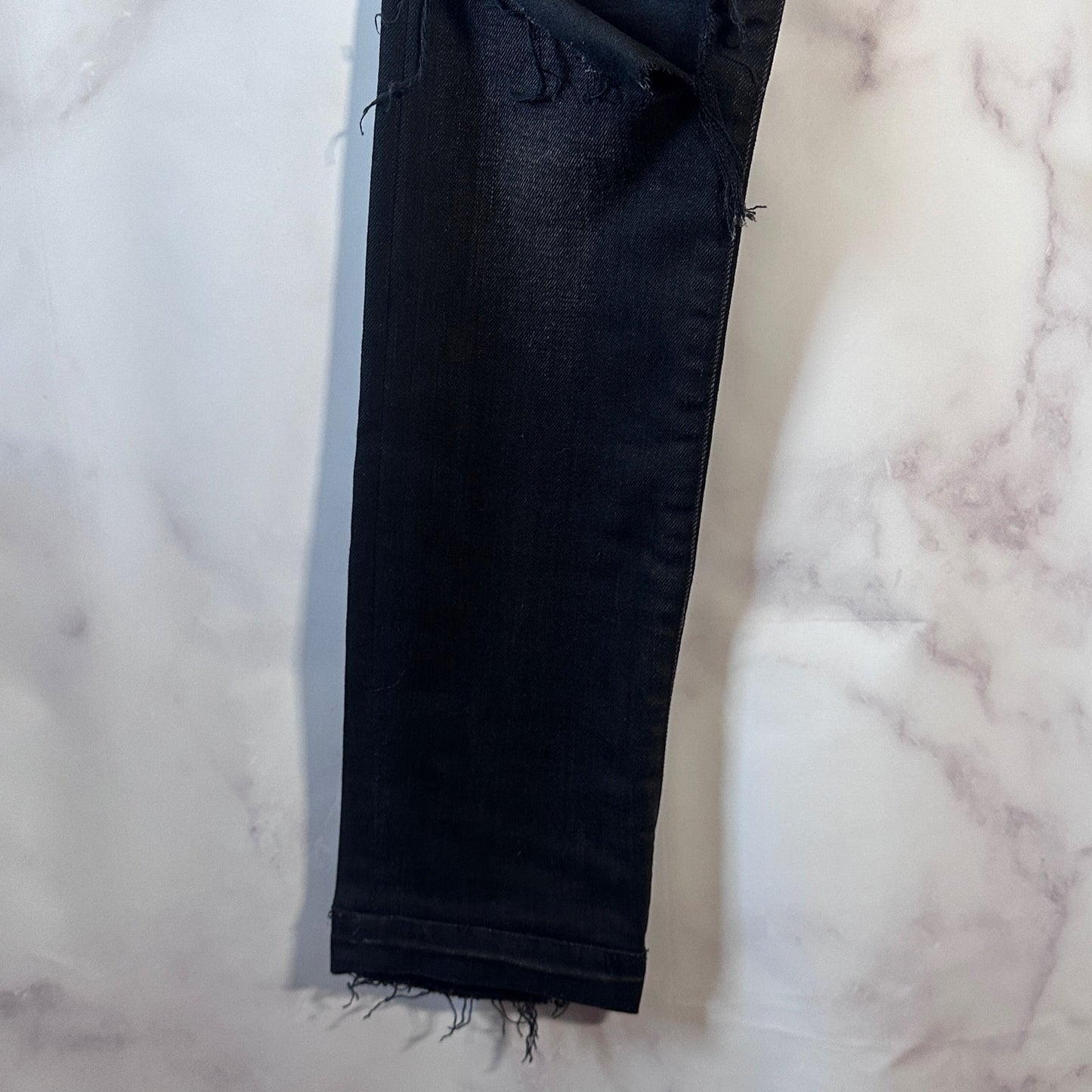 Saint Laurent Paris Hedi D02 M/SK LW Black Denim Jeans