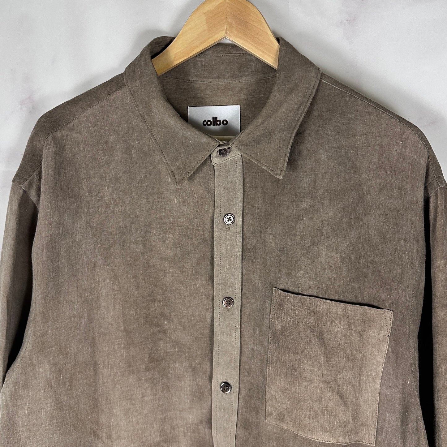 Colbo NYC Linen Greige Wash TK Shirt