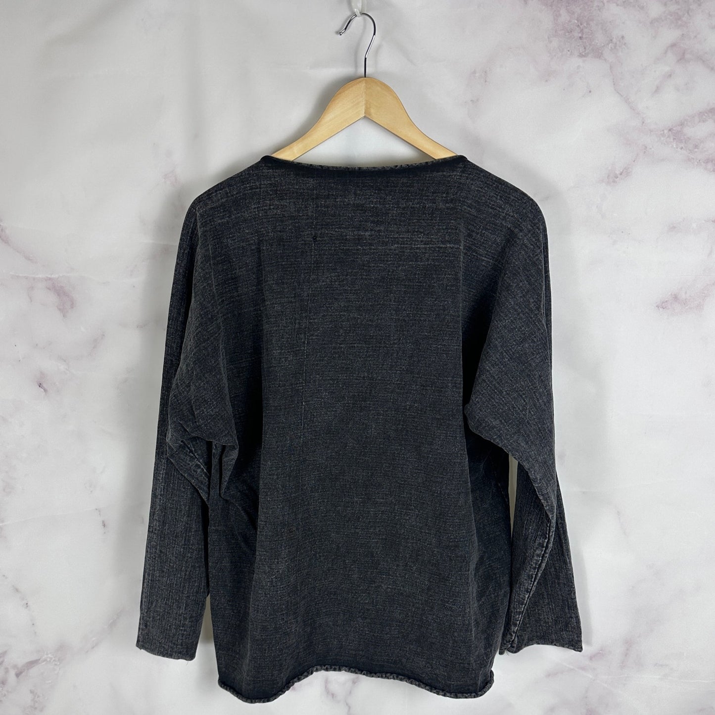 Yeezy Acid Wash Black Box Longsleeve Shirt