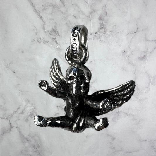 Chrome Hearts Joe Foti Miss Lerlene Tiny Silver Pendant & Chain