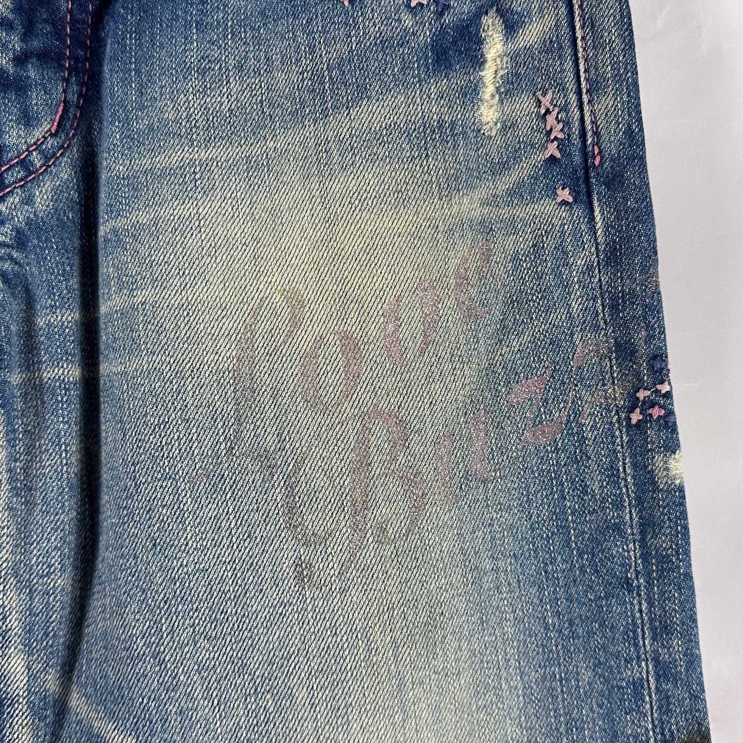 Hysteric Glamour ‘Love Buzz’ Japanese Repaired Denim