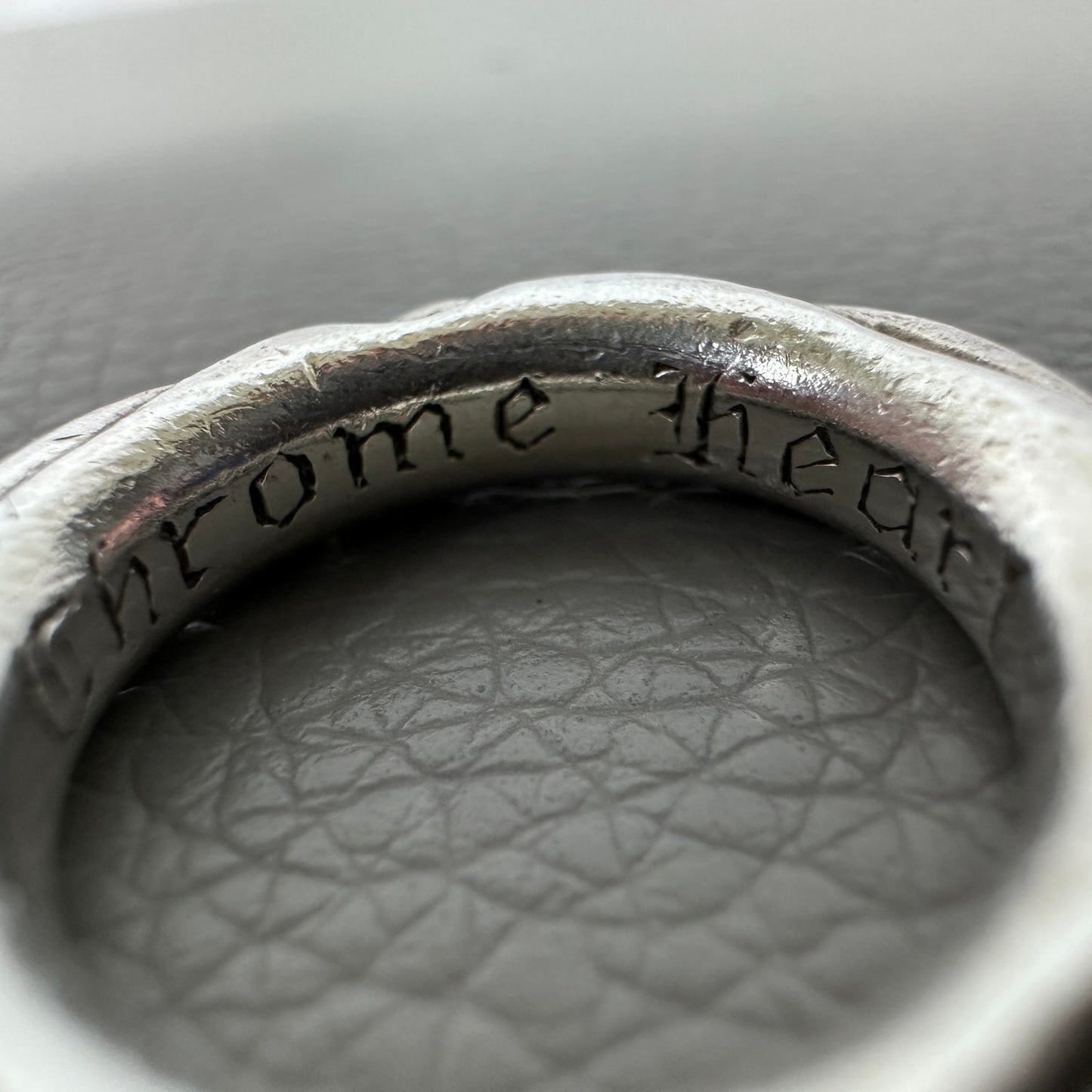 Chrome Hearts Silver Scroll Ring