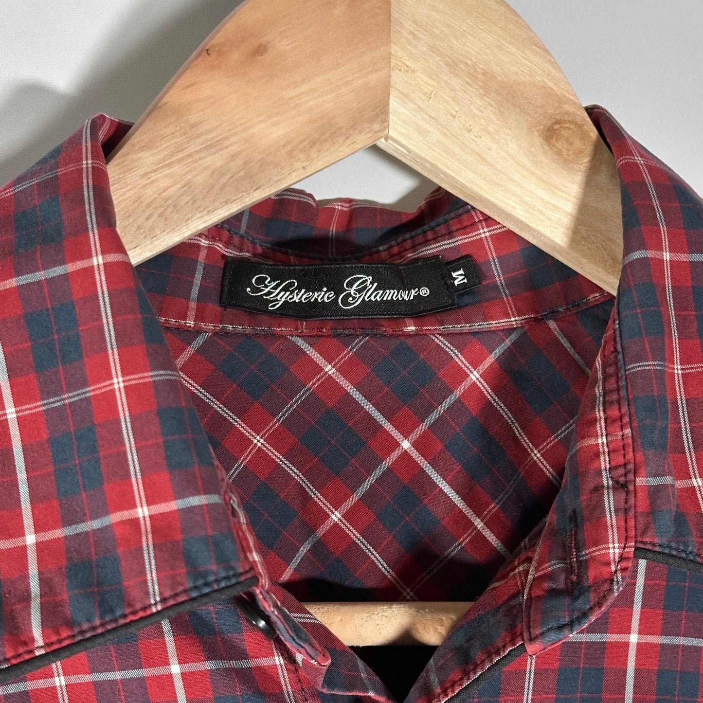 Hysteric Glamour Red Western Flannel Button-Up Shirt