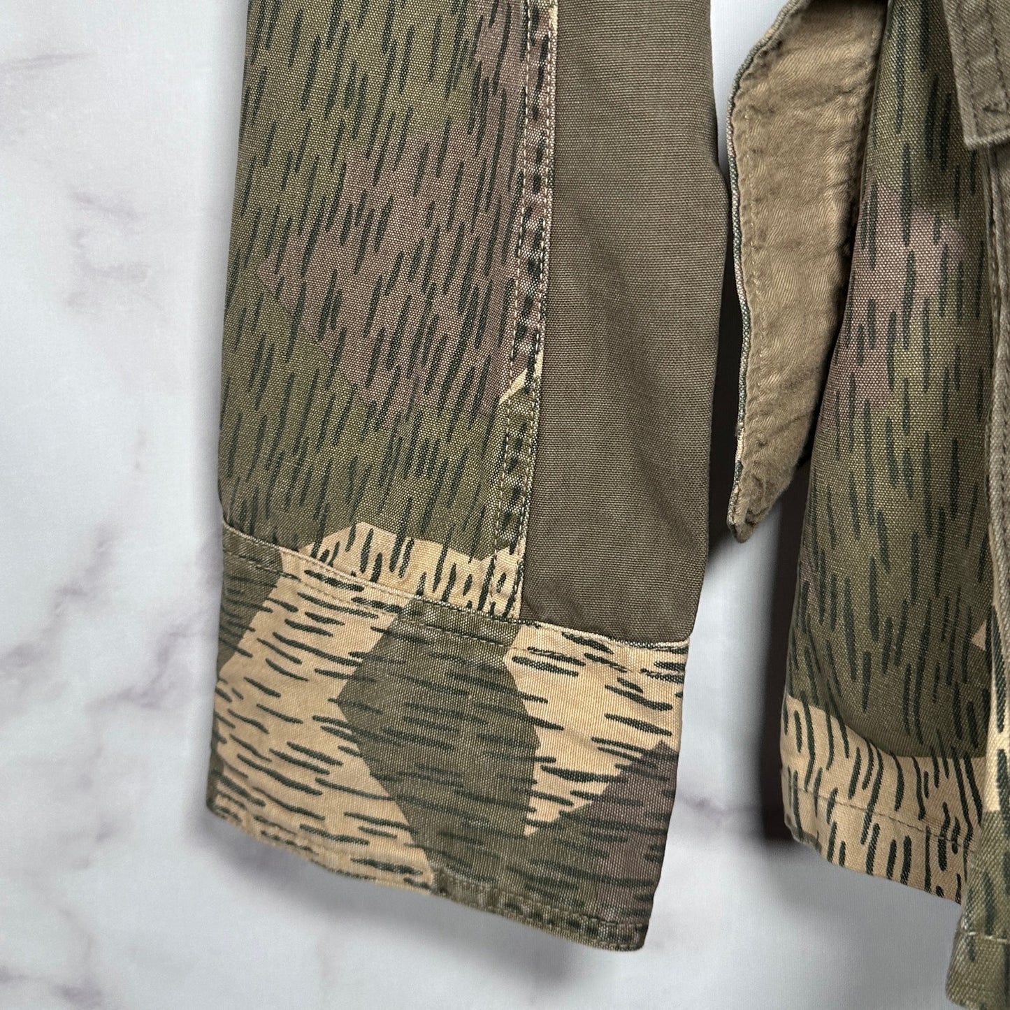 Kapital Military-Style Rain Camo Belted Parka