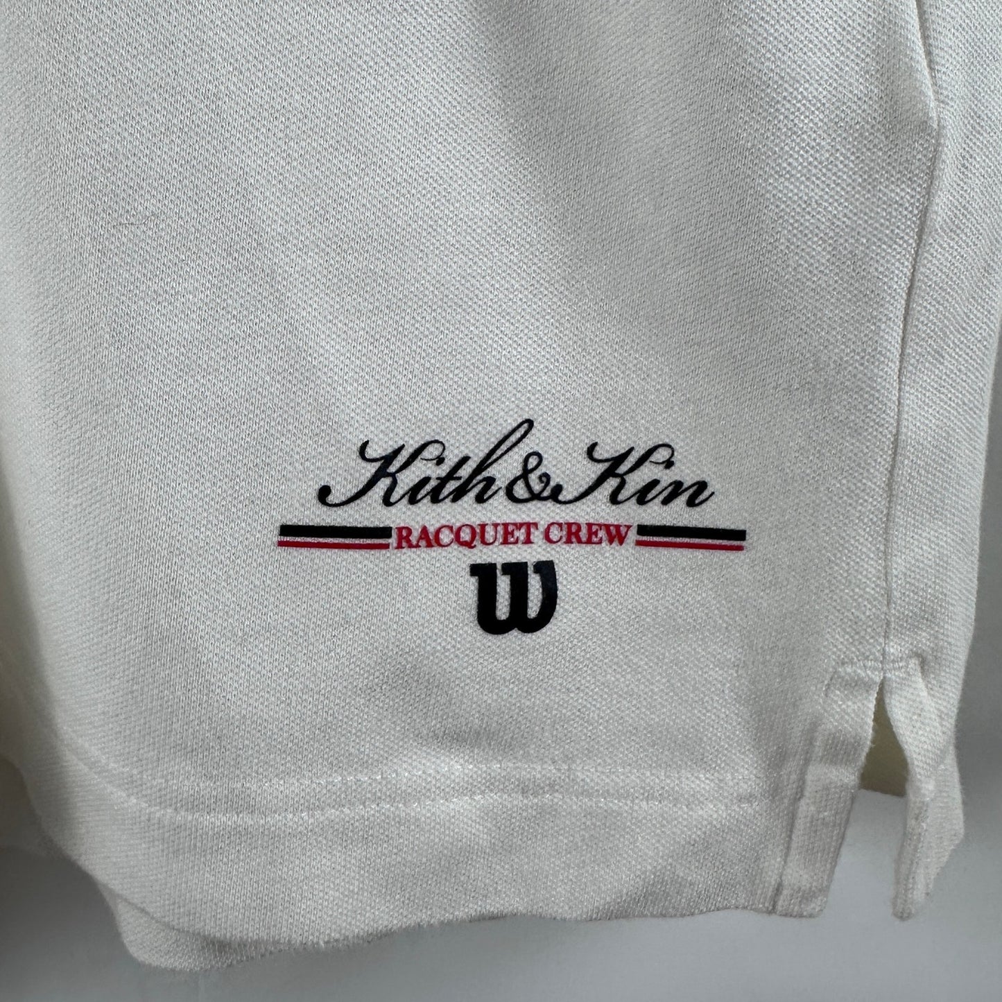 Kith x Wilson Pique Pearson White Polo Tee