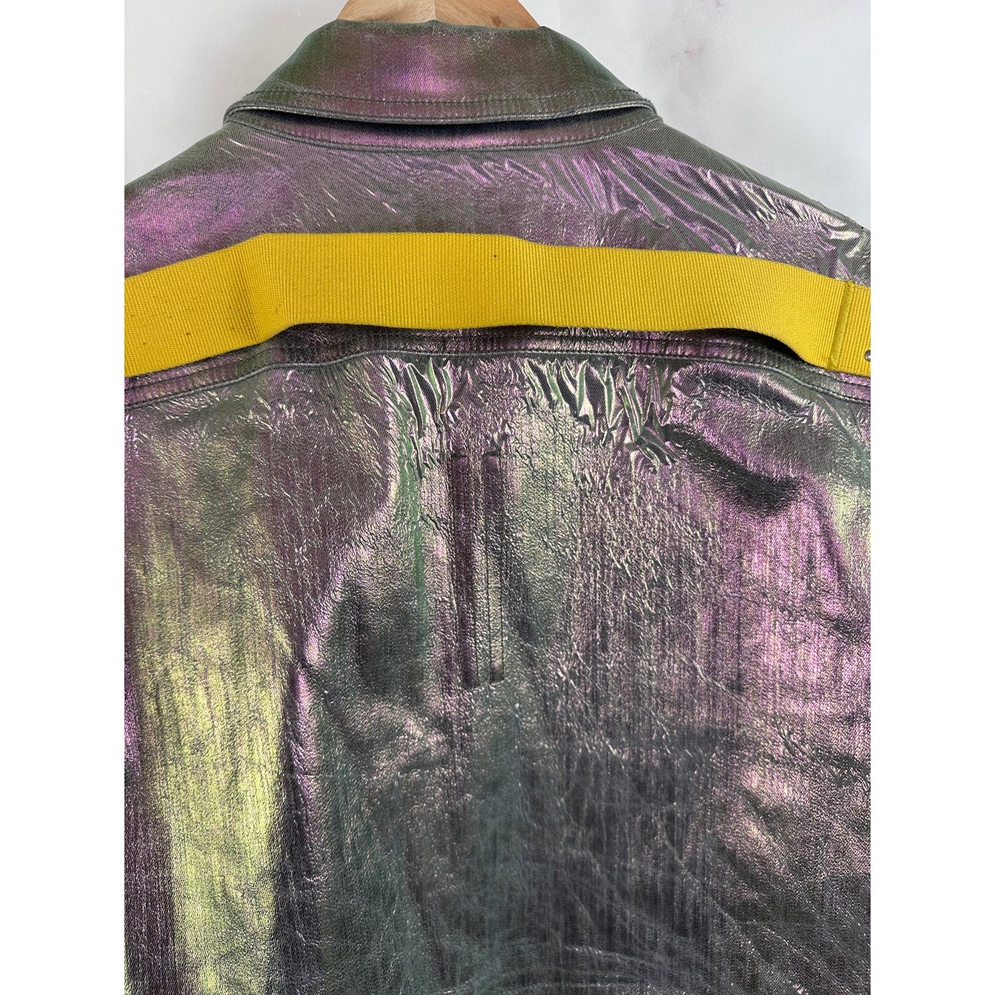 Rick Owens S/S20 Iris Shiny Denim Outershirt