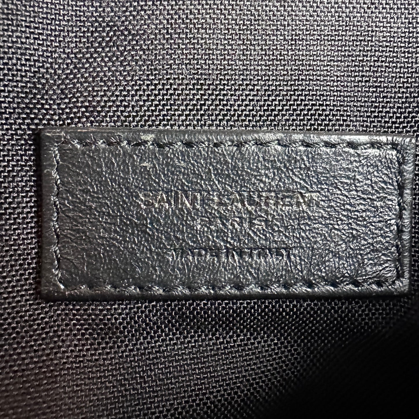 Saint Laurent Paris Black Leather Belt Bag