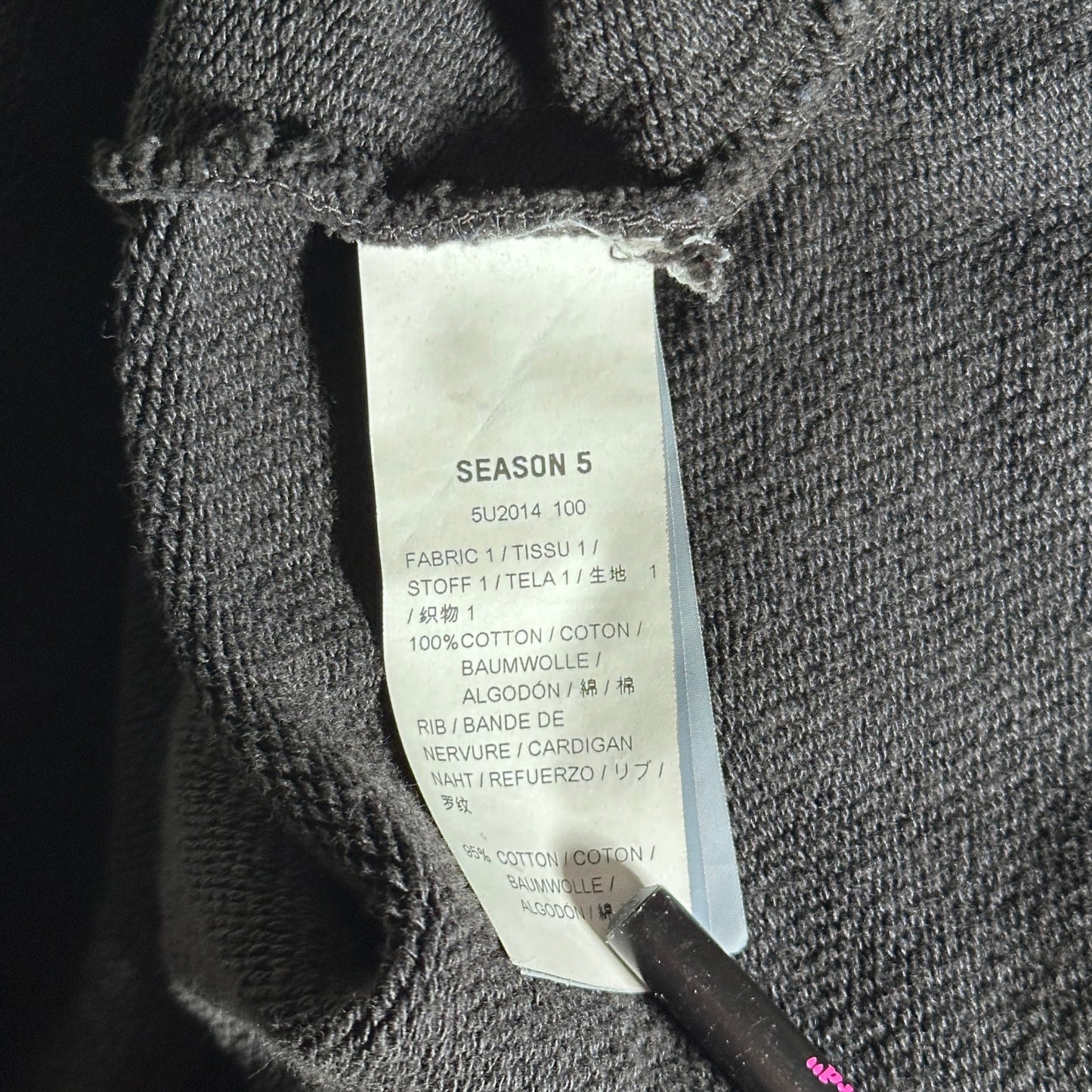 Yeezy Calabasas Season 5 Black Crest Crewneck