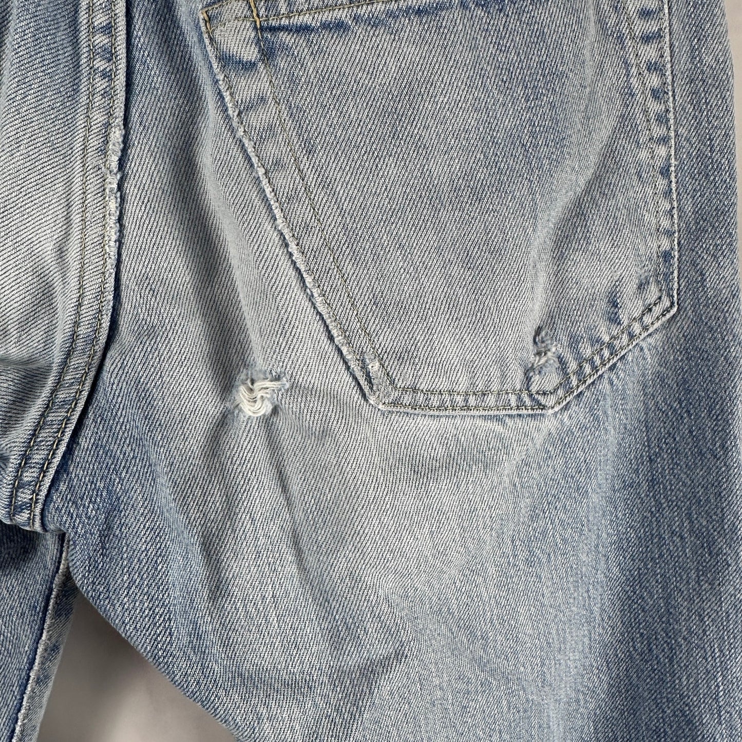 Hysteric Glamour Selvedge Repaired Light Wash Denim