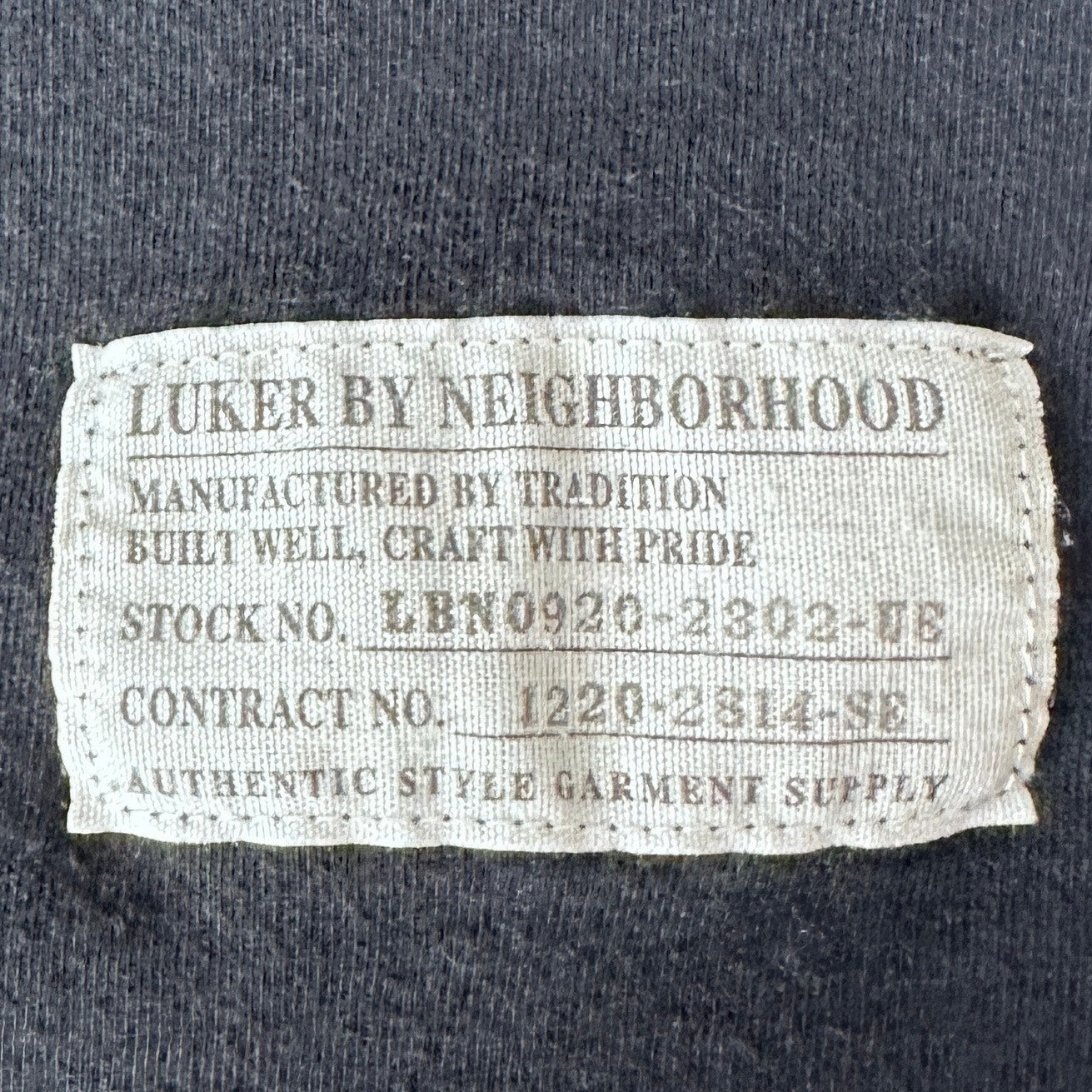 Neighborhood Luker CHAOS Black Tee