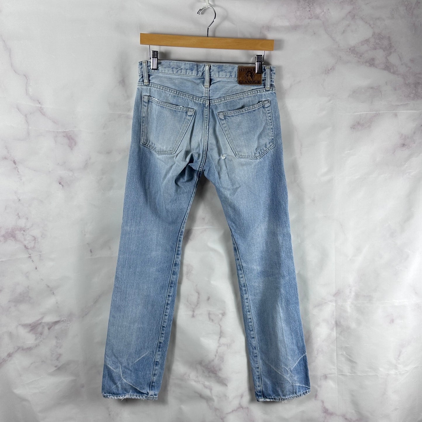 Hysteric Glamour Selvedge Repaired Light Wash Denim