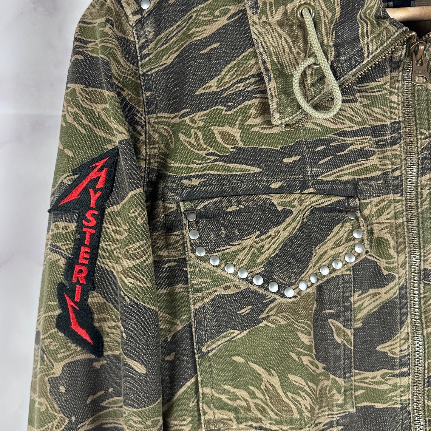 Hysteric Glamour Tiger Camo Studded Punk Field Jacket