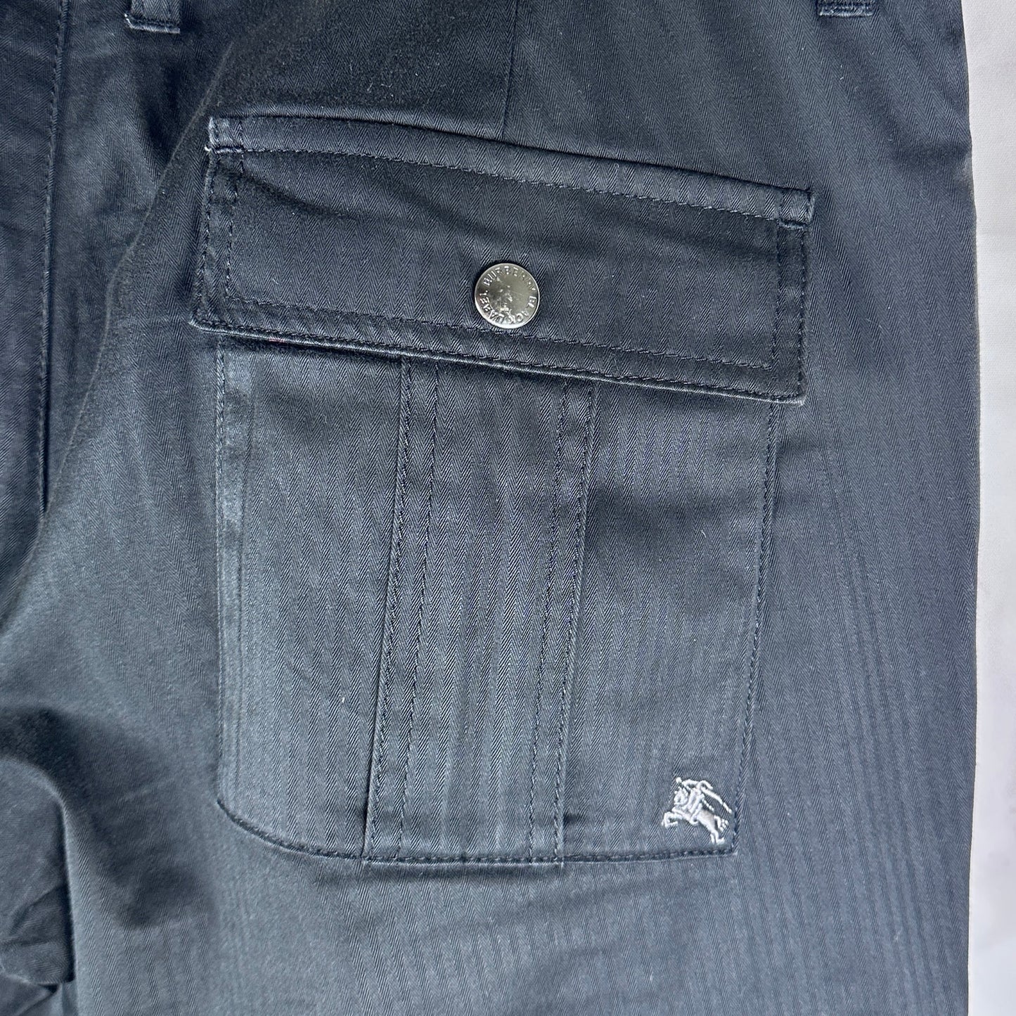 Burberry Black Label Striped Cargo Pants