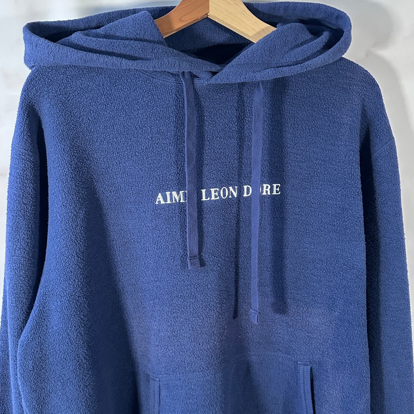 Aime Leon Dore F/W18 Blue Reverse Fleece Hoodie