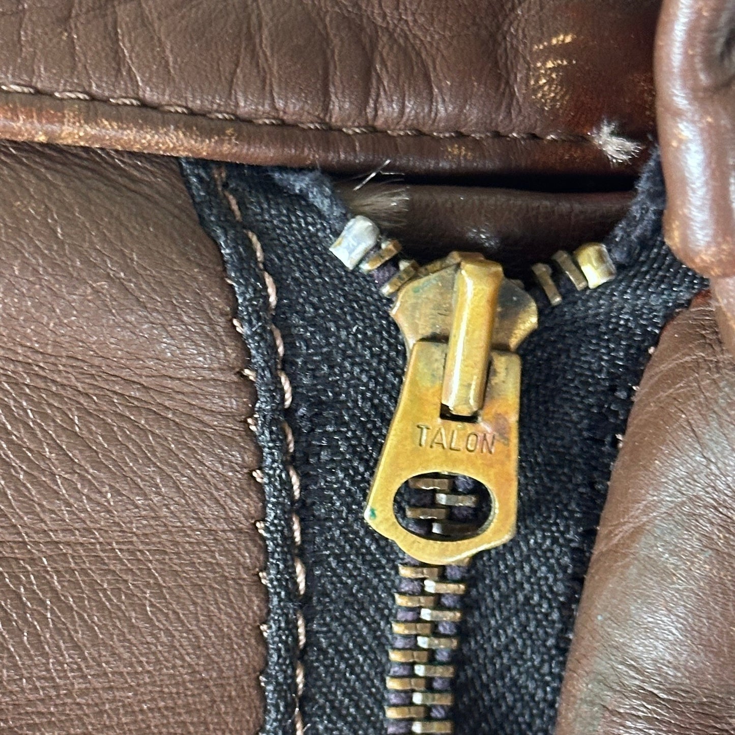Vanson Vintage Brown Leather Pants